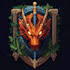 make design medieval fantasy game, rpg, mmo game logo