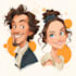 draw caricatures and friendship portrait