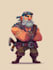 draw 2d game art military character design