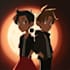 draw anime couple cartoon character design for you