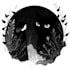 draw simple black and white illustration