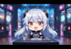 draw png tuber model for streaming in chibi vtuber style