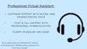 be your professional customer service virtual assistant