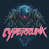 create a typeface or typography cyberpunk, futuristic