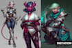 draw anime and game style characters art