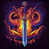 make design medieval fantasy game, rpg, mmo game logo
