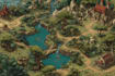 create a fantasy map illustratio