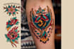 create awesome old school tattoo style design