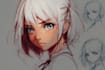 sketch characters into anime style
