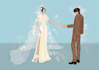 draw a wedding fashion illustration