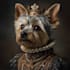 draw a custom royal pet portrait in high quality