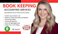 do quickbooks online, catchup clean up book keeping, xero, wave financial report