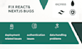 fix react, nodejs, nextjs bugs and UI responsiveness issues