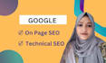 do onpage SEO and technical optimization for wordpress and shopify websites