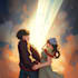 paint you cute anime couple art portrait