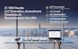 handle llc formation, amendment dissolution and reinstatement in the USA