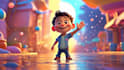 create pixar style 3d animation, cinematic character animation