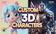 design high quality custom 3d avatars for unreal and vtubers