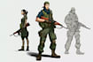 create military tactical character