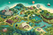 map illustration vector illustration vector map