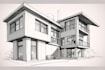 draw architecture and urban design sketches