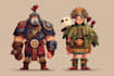 characters desing prehispnic and mythology