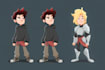 design a 2d cartoon character
