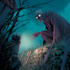 make a horror style illustration, artwork, cover