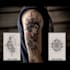 make tattoo design linework, geometrical sleeve tattoo