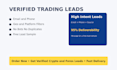 provide verified crypto and forex leads for brokers