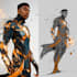create scifi, fantasy, superhero character design