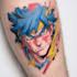 make comic cartoon anime tattoo design