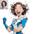 paint photo to cartoon character superhero comic book