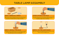 create detailed instruction manual illustration step by step