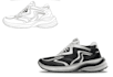 make custom shoe design, sneaker sketchand footwear design concept