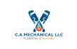 create a minimalist creative plumbing and heating logo design