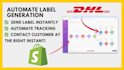 automate your dhl label generation through their API
