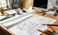 architect, floor plan, draftsman of house permit drawings, blueprints in autocad
