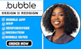 bubble web app bubble io bubble app developer bubble mvp bubble website