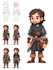 create simple 2d game characters