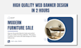 create modern, professional web banner design