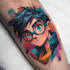 make comic cartoon anime tattoo design
