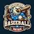 design high quality baseball mascot logo t shirt design