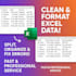 excel data cleaning  formatting specialist fast delivery
