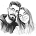 draw couple portrait illustration