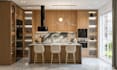 do kitchen interior design in 3d and realistic renders