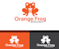 do modern professional custom animals, frog logo