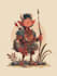 make sprite sheet character design 2d game character