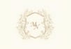 design minimal wedding logo, monogram and initials