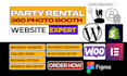 design party rental website 360 photo booth wedding event decor booking website